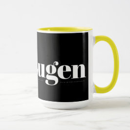 Mok Kaffesugen Black en Yellow
