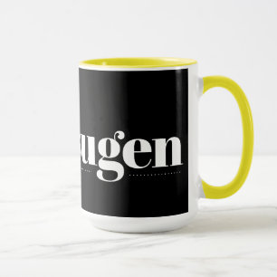 Mok Kaffesugen Black en Yellow