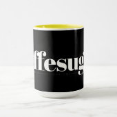 Mok Kaffesugen Black en Yellow (Midden)