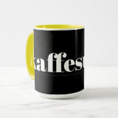 Mok Kaffesugen Black en Yellow (Voorkant links)