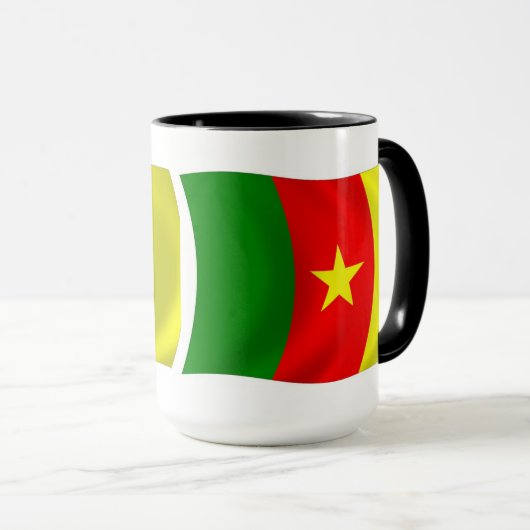 Mok Kameroense vlag (Voorkant rechts)