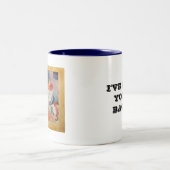 Mok, Kantoor "Ik heb je rug" slogan Tweekleurige Koffiemok (Center)