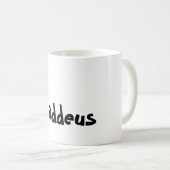 Mok - Kat-brief T met naam (Voorkant rechts)