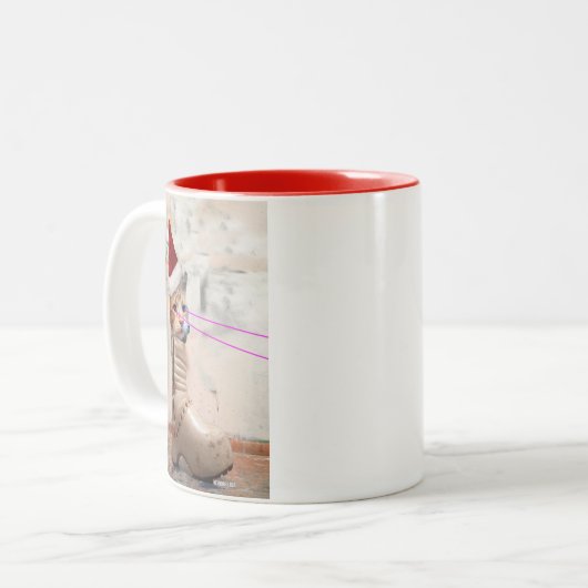 Mok Kat-Kat-SANTA-toetsenbord IN SHOE (Voorkant links)