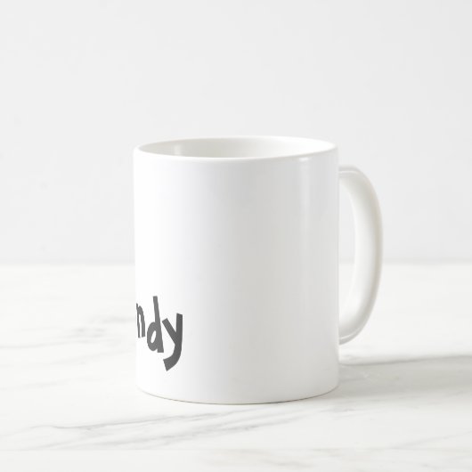 Mok - Kat letter W met naam (Voorkant rechts)