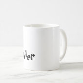 Mok - Kat Letter X met naam (Voorkant rechts)