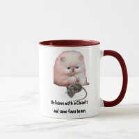 Mok / kat / met muizen / favabonen