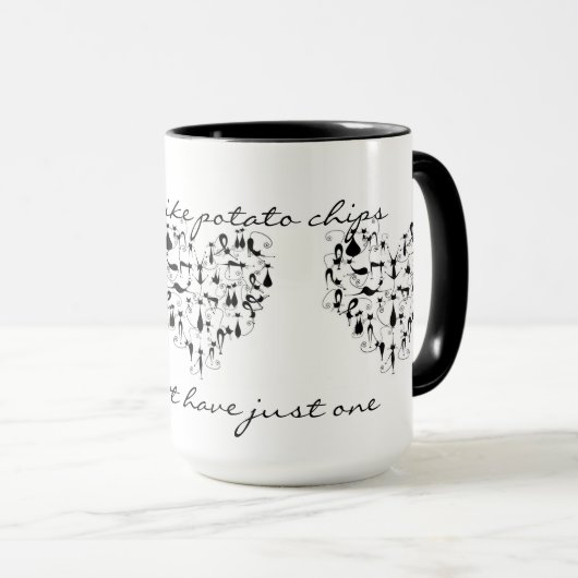 Mok - katten zijn net als aardappelchips (Voorkant rechts)