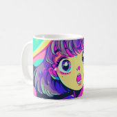 Mok Kawaii Anime Girl Coffee (Voorkant links)