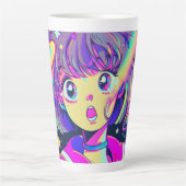 Mok Kawaii Anime Girl Latte (Voorkant)