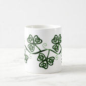 Mok Keltische knoop-niet klaver in zwart-wit (Center)