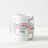 Mok, kerst. koffiemok (Voorkant links)