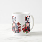 Mok | Kerst Sphynx Kat Dragen van een Santa Hoed (Voorkant rechts)