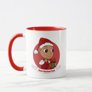Mok kerstbaby cartoon