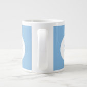 Mok kerstbal met blauw koffie (Achterkant)