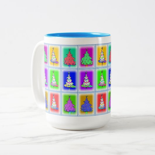 Mok kerstbomen (Voorkant links)