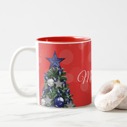 Mok - Kerstboom (Met donut)