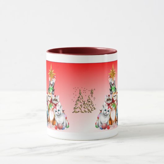 Mok kerstboom Kittens (Midden)