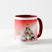 Mok kerstboom Kittens (Voorkant rechts)