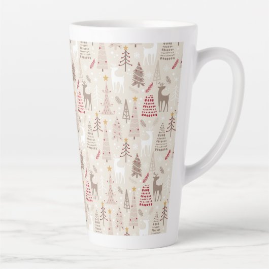 Mok kerstbos latte (Rechts)