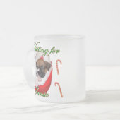 Mok kerstboxerpuppy (Voorkant links)