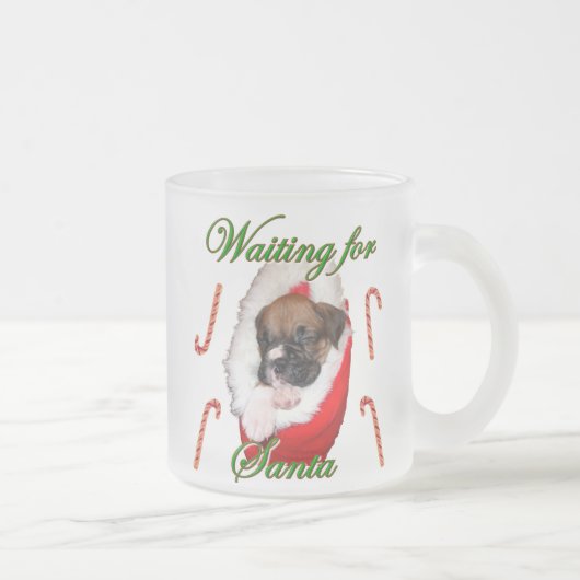 Mok kerstboxerpuppy (Rechts)