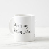 Mok kerstcadeau voor feestdagen (Voorkant links)