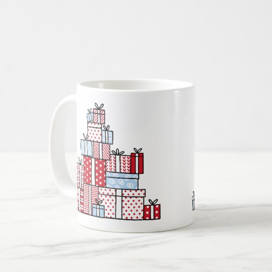 Mok kerstcadeaus feestdag koffie (Voorkant links)