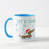 Mok kerstdachshund (Links)