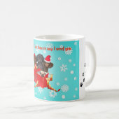 Mok kerstdachshunds Coffee (Voorkant rechts)