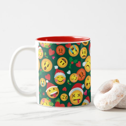 Mok kerstemoji (Met donut)