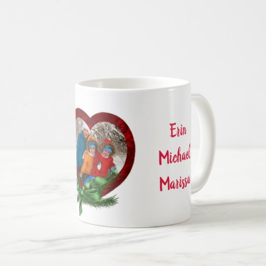 Mok kerstfoto koffie (Voorkant rechts)