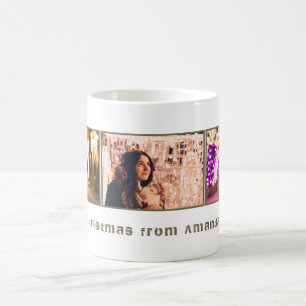 Mok kerstfoto's collage   Moderne feestdag