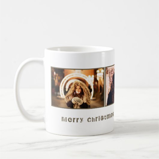 Mok kerstfoto's collage | Moderne feestdag (Links)