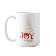 mok kerstgeschrift "Joy to the World"