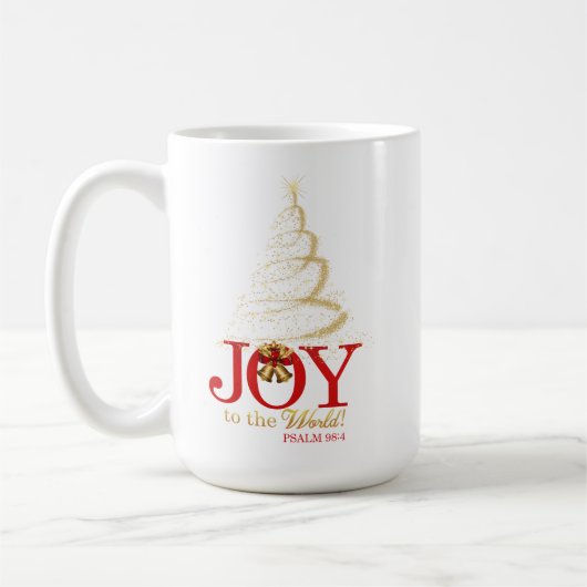 mok kerstgeschrift "Joy to the World" (Links)