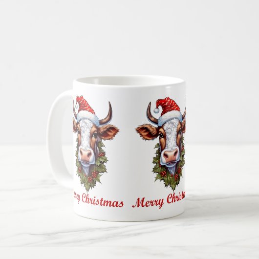 Mok kerstKoe (Voorkant links)