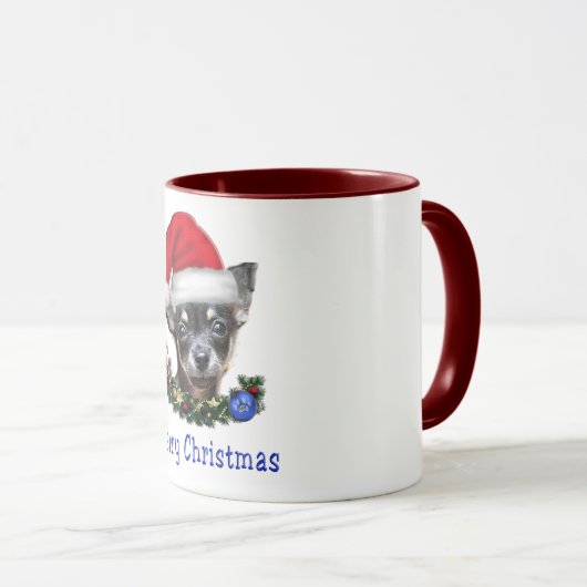 Mok kerstkoffie bij Chihuahua (Voorkant rechts)