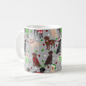 Mok kerstlabrador Retriever Koffie (Voorkant links)