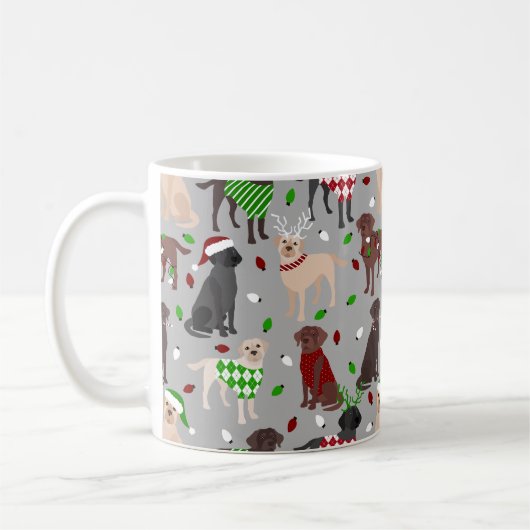Mok kerstlabrador Retriever Koffie (Links)