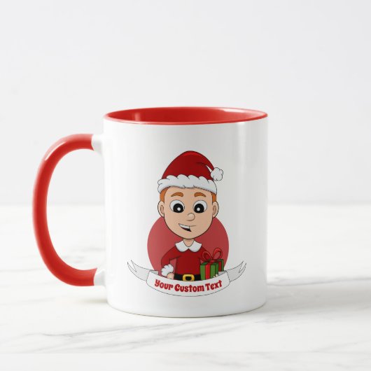 Mok kerstman cartoon (Links)