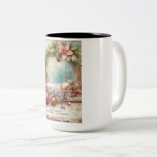 Mok kerstmis (Voorkant rechts)