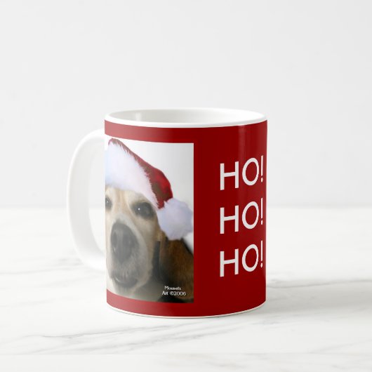 Mok kerstmis beagle (Voorkant links)