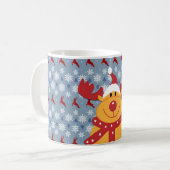 Mok kerstmis deer White Coffee (Voorkant links)