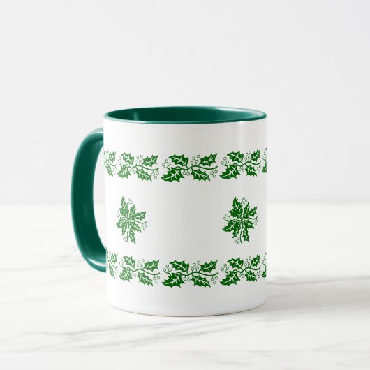 Mok - Kerstmis Holly (Voorkant links)