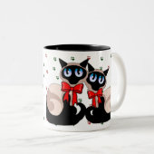 Mok - Kerstmis met siamese katten (Voorkant rechts)