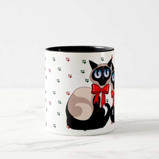 Mok - Kerstmis met siamese katten (Center)