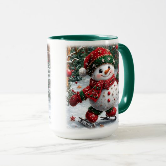 Mok kerstmis Snowman (Voorkant rechts)