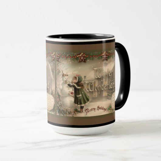 Mok kerstmis Snowman (Voorkant rechts)