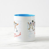 Mok kerstmis Snowmen Ringer (Midden)